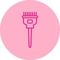 Hair Coloring Brush Vector Icon