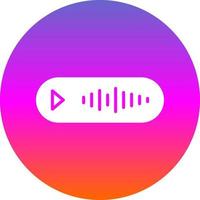 Voice Message Vector Icon Design