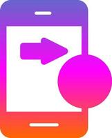Send Money Mobile Vector Icon Design
