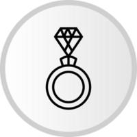 icono de vector de anillo