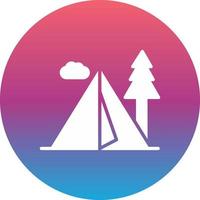 Camping Zone Vector Icon