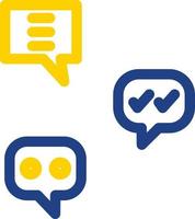 Group Chat Vector Icon Design