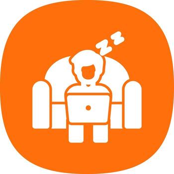 Lazy Work Vector Icon Design