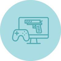 icono de vector de juego de tiro