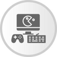 icono de vector de configuración de juego