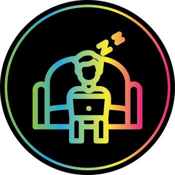 Lazy Work Vector Icon Design