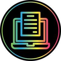 Laptop Presentation Vector Icon Design