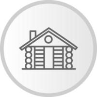 Wooden House Vector Icon