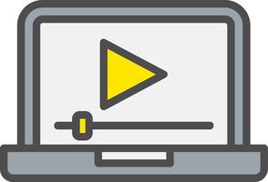 Video Player Vector Icon