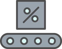 Conveyor Belt Box Vector Icon