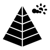 Pyramid Icon Style vector