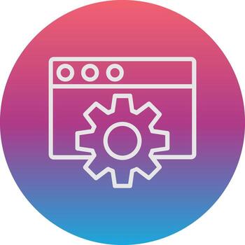 Web Setting Vector Icon