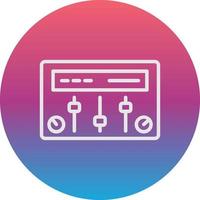 icono de vector de panel de control