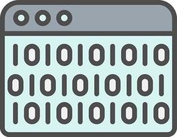 Binary Code Vector Icon