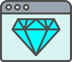 icono de vector de diamante