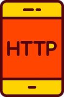 icono de vector de http