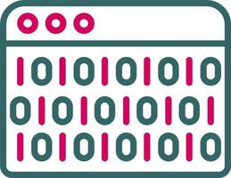 Binary Code Vector Icon