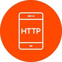 icono de vector de http