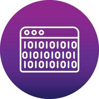 Binary Code Vector Icon