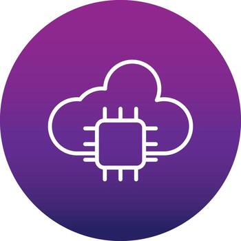 Cloud Computing Vector Icon