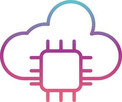 Cloud Computing Vector Icon