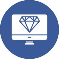 icono de vector de diamante