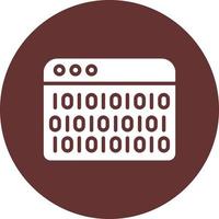 Binary Code Vector Icon