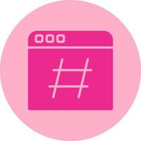 Hashtag Vector Icon