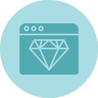 icono de vector de diamante