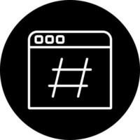 Hashtag Vector Icon