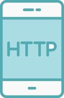 icono de vector de http