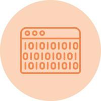 Binary Code Vector Icon