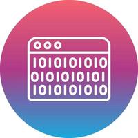 Binary Code Vector Icon