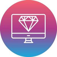 icono de vector de diamante