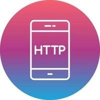 icono de vector de http