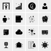 16 Universal Business Icons Vector Creative Icon Illustration to use in web and Mobile Related project