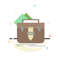 portfolio Bag file folder briefcase Flat Color Icon Vector