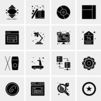 16 Universal Business Icons Vector Creative Icon Illustration to use in web and Mobile Related project