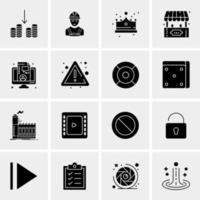 16 Universal Business Icons Vector Creative Icon Illustration to use in web and Mobile Related project