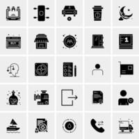 25 iconos de negocios universales vector ilustración de icono creativo para usar en proyectos relacionados con la web y dispositivos móviles