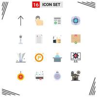 16 iconos creativos signos y símbolos modernos de sydney australian ui australia paquete editable global de elementos de diseño de vectores creativos