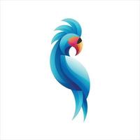 parrot gradient design vector