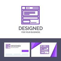 Creative Business Card and Logo template File Browser Computing Code Vector Illustration