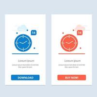 Time Love Wedding Heart  Blue and Red Download and Buy Now web Widget Card Template vector