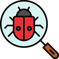 Search Bug Vector Icon Design