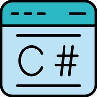 C Sharp Vector Icon Design