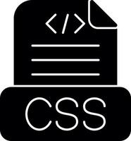 diseño de icono de vector de archivo css