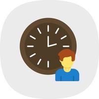 diseño de icono de vector de horas de trabajo