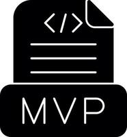 diseño de icono de vector mvp