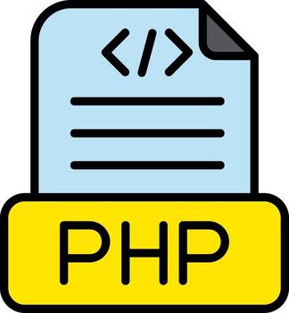 Php File Vector Icon Design